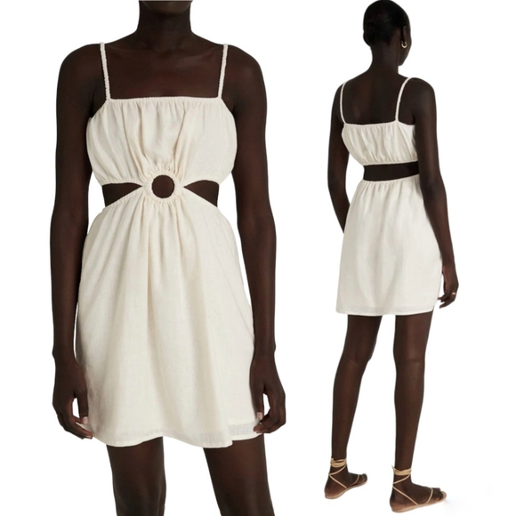 Faithfull the Brand Dresses & Skirts - ANTHROPOLOGIE FAITHFULL THE BRAND Linen Cutout Mini Dress Shell Festival M 8